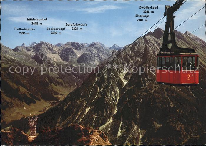 Seilbahn Walmendingerhorn Mittelberg Kleinwalsertal