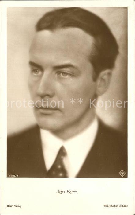 Schauspieler Jgo Sym Ross Verlag Nr. 5118/2
