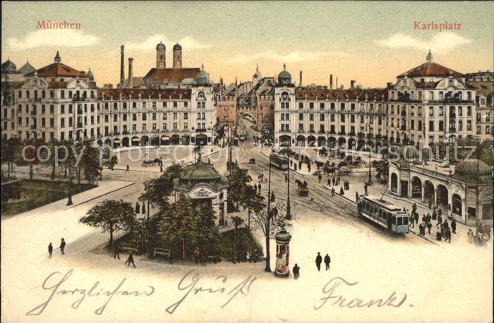 Strassenbahn Muenchen Karlsplatz