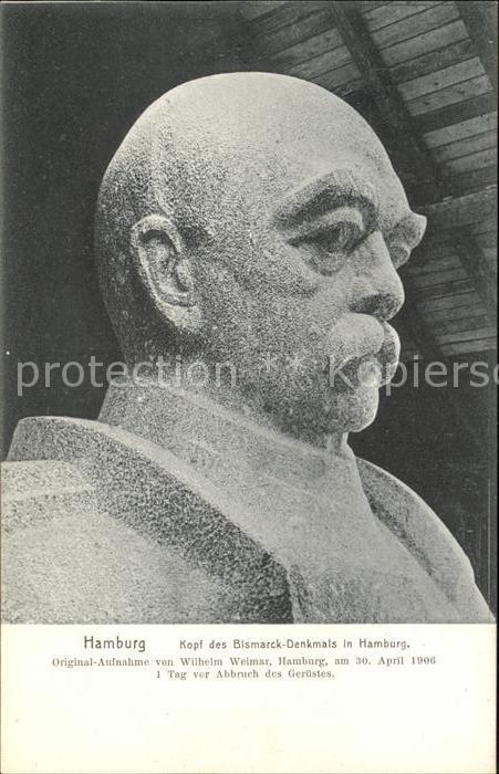 Bismarckdenkmal Kopf Hamburg