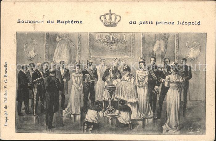 Adel Belgien Bapteme Prince Leopold