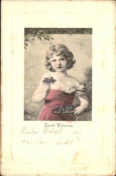 Kinder Child Enfants Verkaeuferin Veilchen