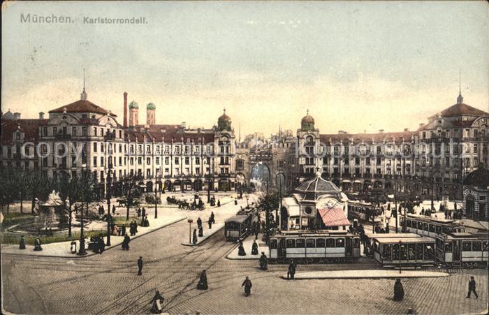Strassenbahn Muenchen Karlstorrondell