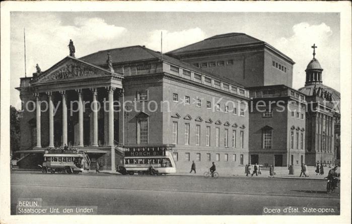 Opergebaeude Staatsoper Unter den Linden Berlin