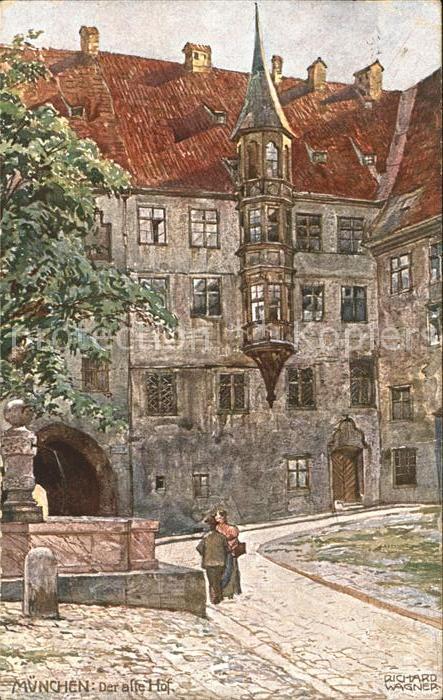 Wagner Richard Kuenstler Muenchen Der alte Hof Nr. 17