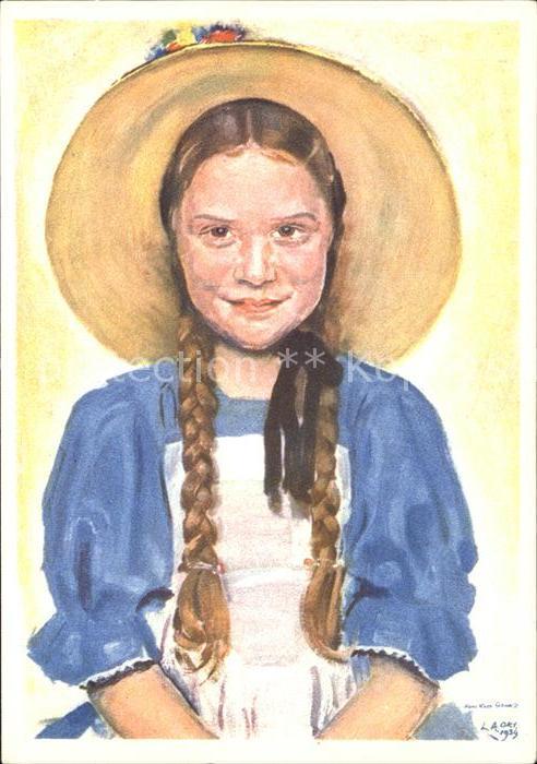 Kuenstlerkarte Hans Kasper Schwarz Frohe Jugend Nr. 5 Pro Infirmis