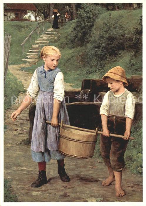 Anker Albert Wassertragende Kinder