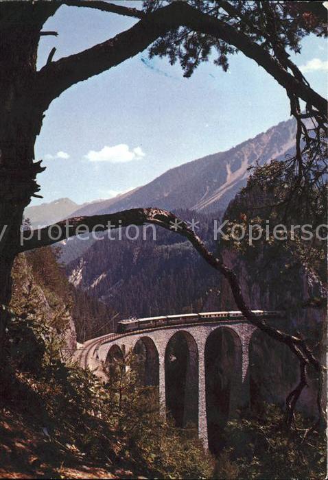 Viadukte Viaduc Landwasser-Viadukt Rhaetische Bahn Filisur Strecke Chur-Engadin