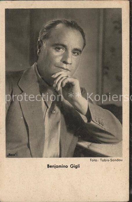 Schauspieler Benjamino Gigli