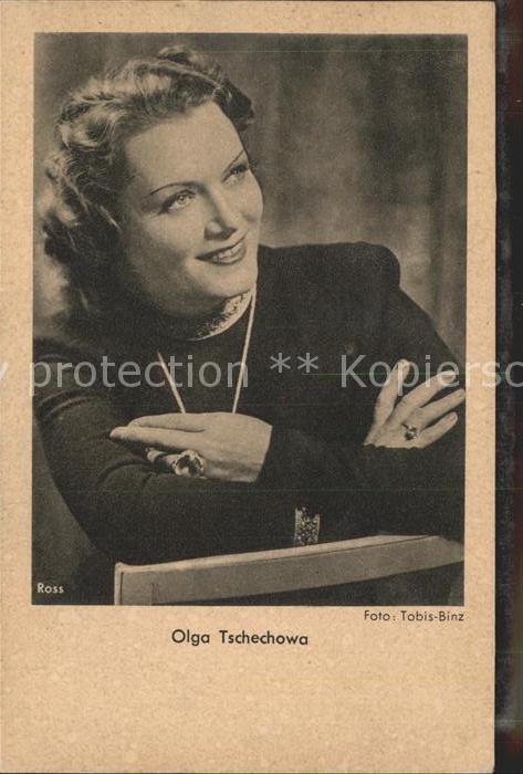 Schauspieler Olga Tschechowa Foto-Tobis-Binz
