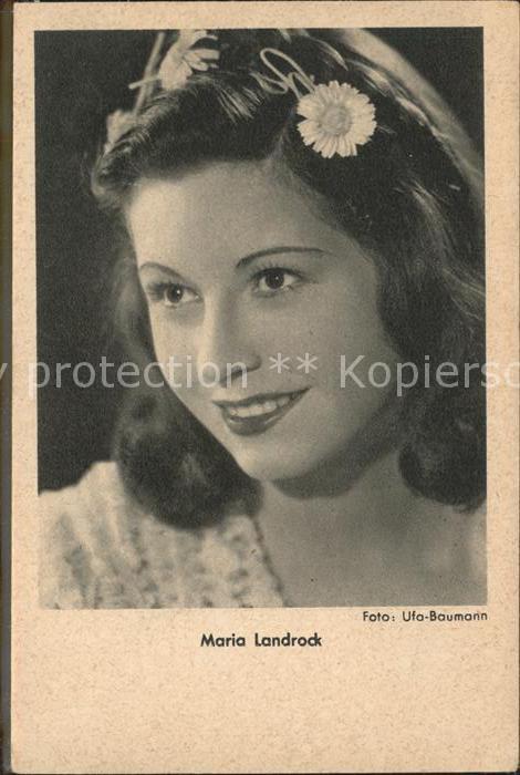 Foto Ufa Baumann Schauspielerin Maria Landrock