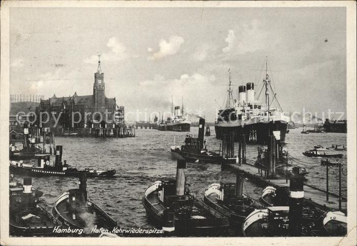 Dampfer Oceanliner Hamburg Hafen Kehrwiederspitze