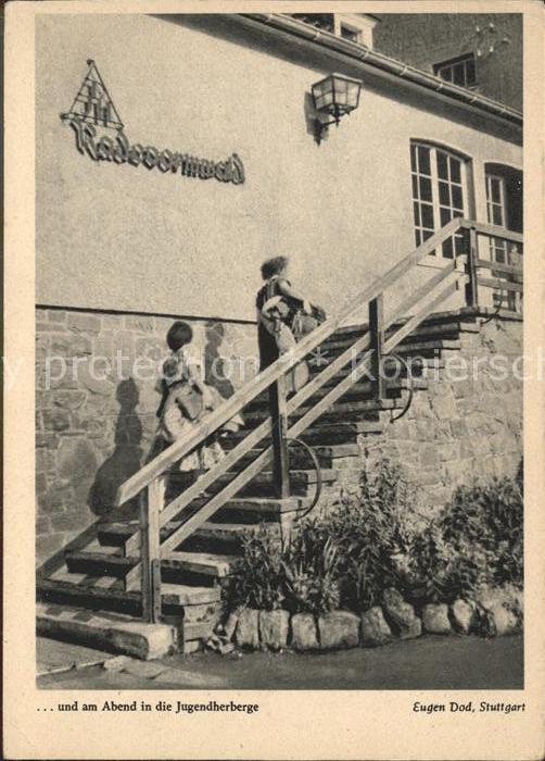 Jugendherberge Youth Hostel Radevormwald Jahrweiser Deutsches Wandern 1953