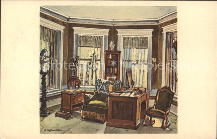 Massachusetts USA Mrs Eddy Study Home Mary Baker Eddy Kuenstlerkarte