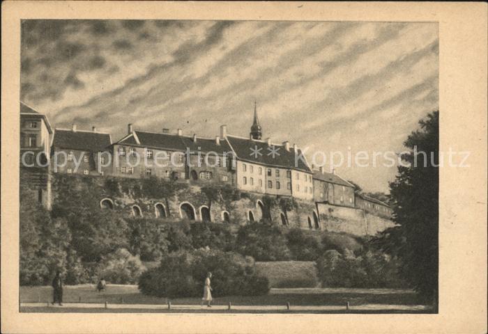 Tallinn Alte Haeuser Domberge