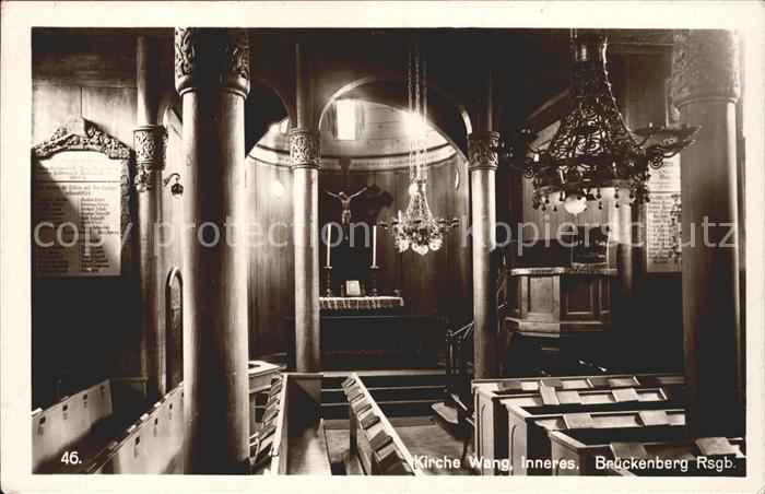 Brueckenberg Riesengebirge Kirche Wang Inneres