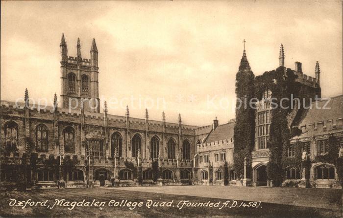 Oxford Oxfordshire Magdalen College Quad