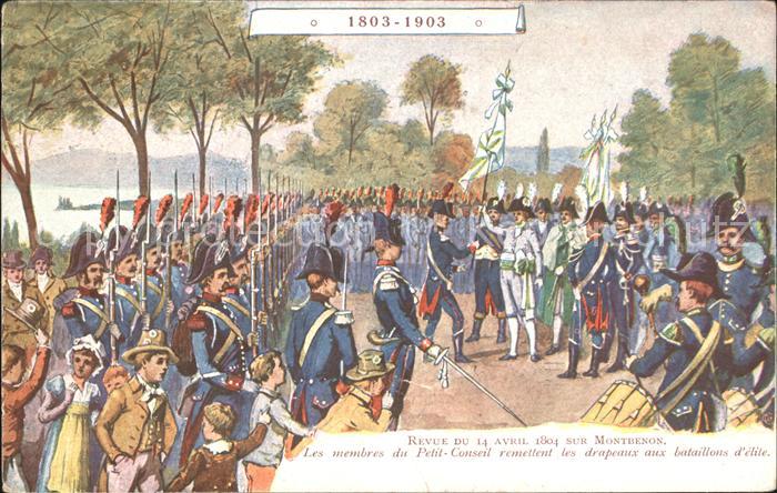 Militaria Revue du 14 avril 1804 sur Montbenon