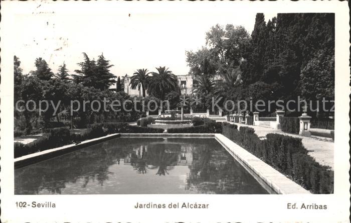 Sevilla Andalucia Jardines Alcazar