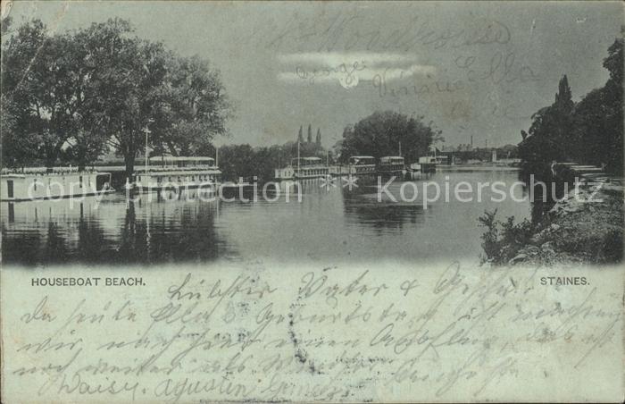 Staines Spelthorne Houseboat Beach