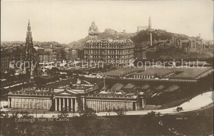 Edinburgh Scotland From Castle