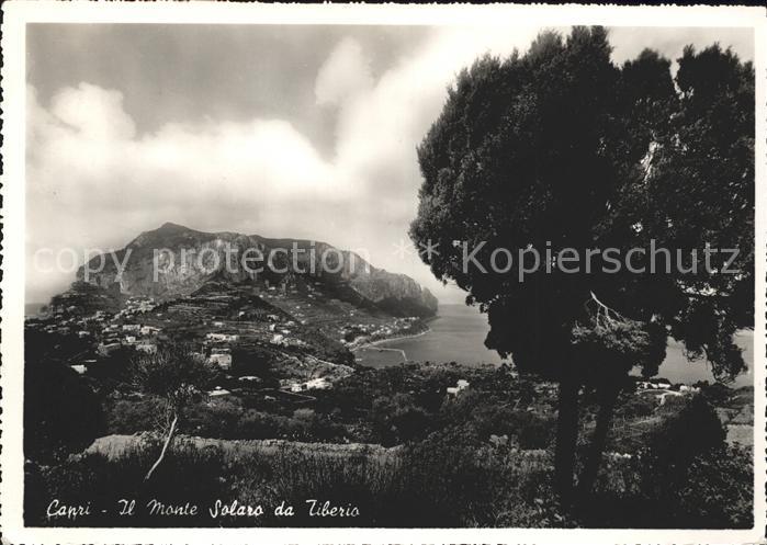 Capri Il Monte Solaro da Tiberio