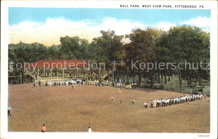 Pittsburgh Ball Park West view Park