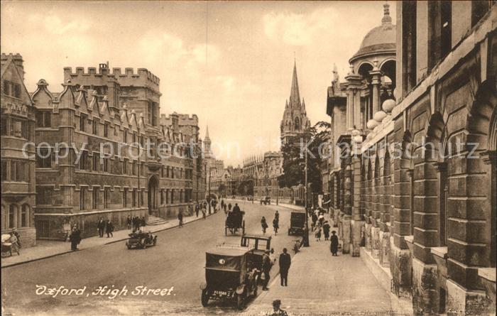 Oxford Oxfordshire High Street