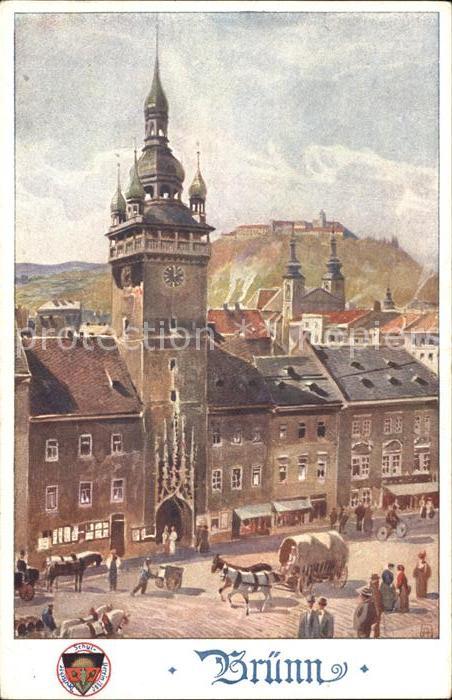 Bruenn Brno Rathaus Kuenstlerkarte