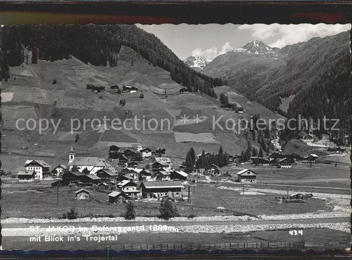 St Jakob Defereggen Blick Trojertal