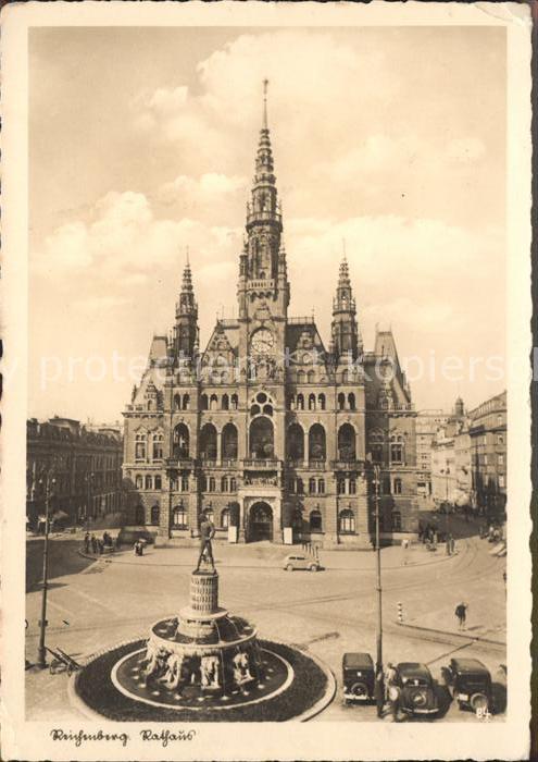 Reichenberg Liberec Boehmen Rathaus A.H. Platz