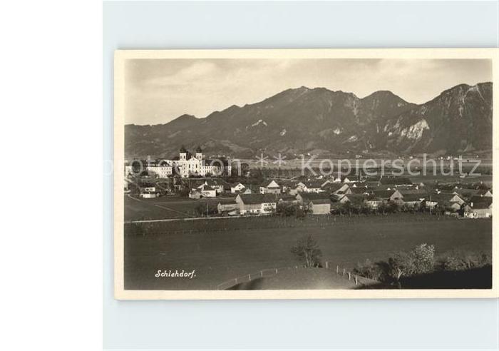 Schlehdorf Panorama mit Alpen Kloster