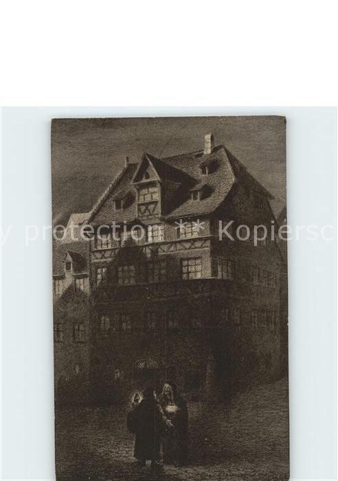 NueRNBERG  CITY Albrecht Duerer Haus Willibad Pirkheimer Kuenstlerkarte Carl Da