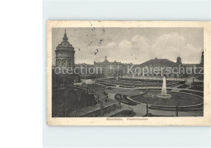 MANNHEIM BW Friedrichsplatz Fontaene