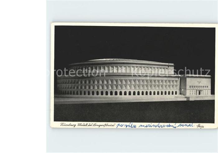 NueRNBERG  CITY Modell des Kongressbaues Reichsparteitaggelaende