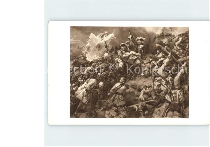 Kuenstlerkarte Bataille de Denain Jean Alaux