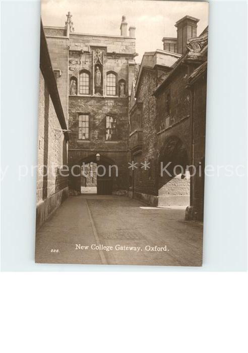 Oxford Oxfordshire New College Gateway