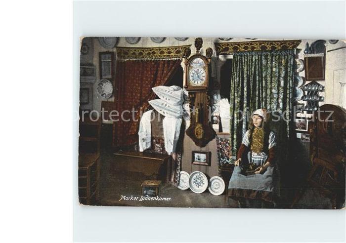 Marken Binnenkamer Maedchen Trachten