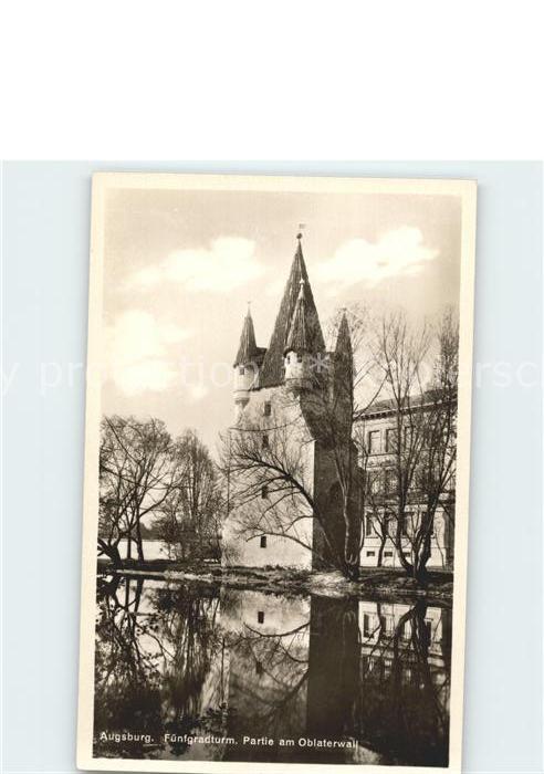 Augsburg Fuenfgratturm Partie am Oblaterwall