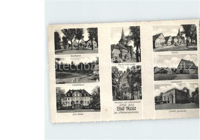Bad Melle Osnabrueck Markt Waldbuehne Gut Buche Rathaus Glockenspiel Kirche Heim