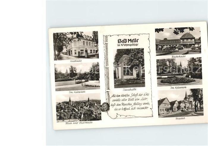 Bad Melle Osnabrueck Kurhaus Kurpark Trinkhalle Badehaus Markt