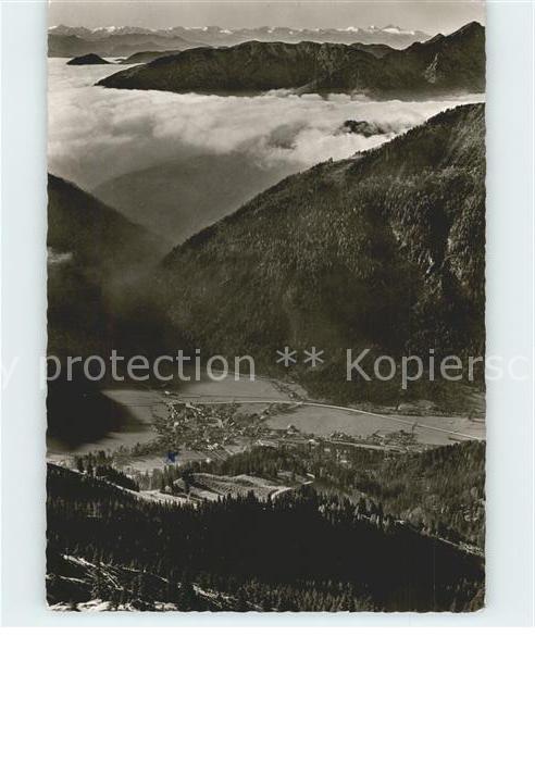 Bayrischzell Blick vom Wendelstein Sonnwendjoch Zillertaler Alpen Nebelmeer