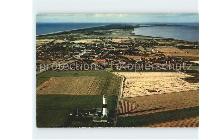 Kampen Sylt Fliegeraufnahme Leuchtturm