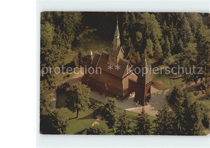 Hahnenklee-Bockswiese Harz Nordische Stabkirche Fliegeraufnahme
