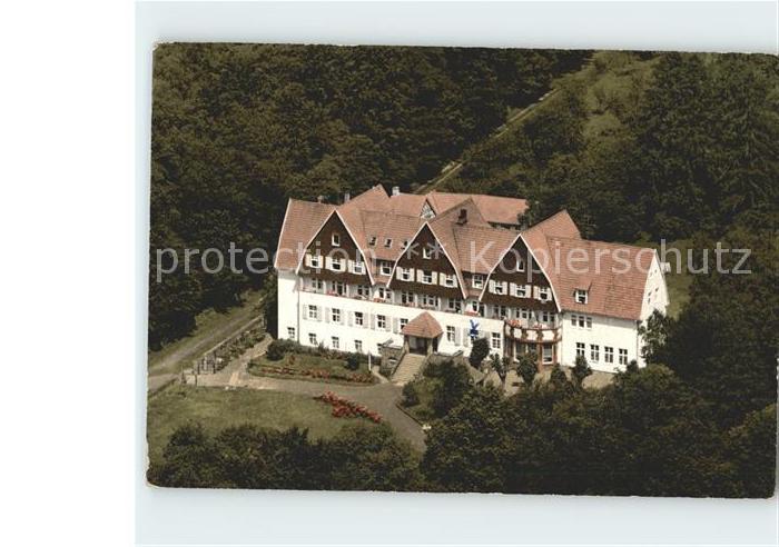 Bad Karlshafen Muettererholungsheim Bundesbahn Sozialwerk Kassel Fliegeraufnahme