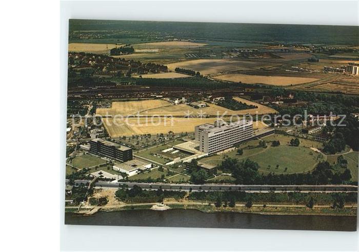 Porz Koeln am Rhein Krankenhaus Fliegeraufnahme