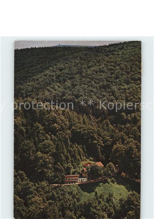 Bad Harzburg Sennhuette mit Bockenblick Fliegeraufnahme