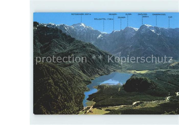 Gruenau Almtal Almsee Alpenpanorama Fliegeraufnahme