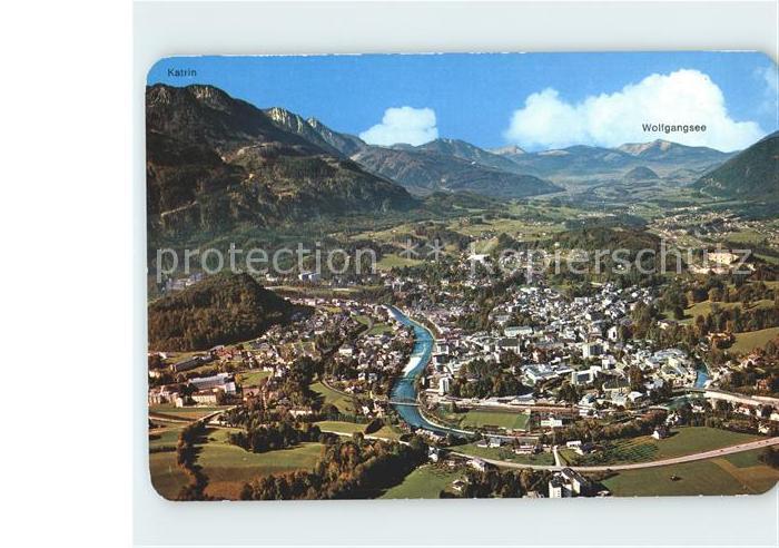 Bad Ischl Salzkammergut Fliegeraufnahme Kurstadt Alpenpanorama