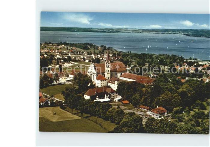 Diessen Ammersee Ansicht mit Muenster Fliegeraufnahme